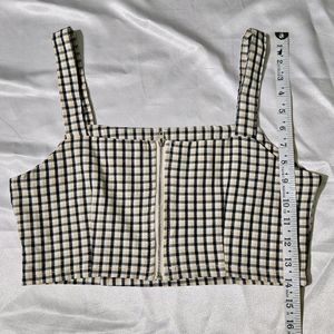 Checkered Crop Top