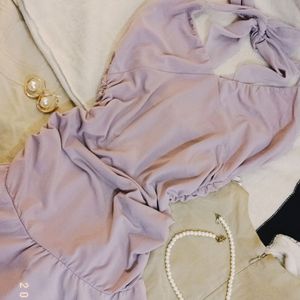 Mermaid Style, Muted Lilac Dress