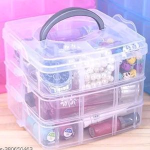 3 Layer 18 Grids Storage Plastic Box