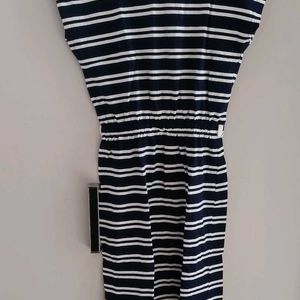 Blue And White Striped Dress