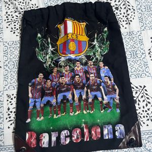 Black FCB Barcelona Print Backpack