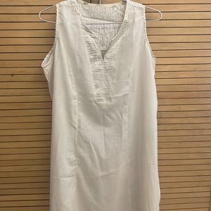 Ladies Kurta, White, Large