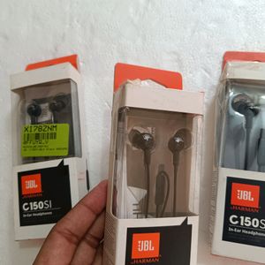 Jbl c150si earphone pack of 3 brand new orignal