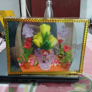 Flower Gift Box Showpiece