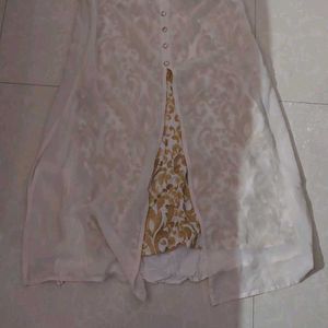 White Jacket Kurti Of XXL Size