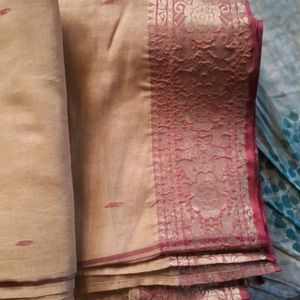 Two Pure Bengal Cotton Sarees Combo