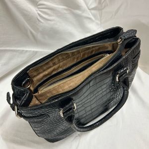 Black croc Handbag