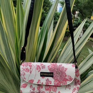 Floral Two Partation Sling bag