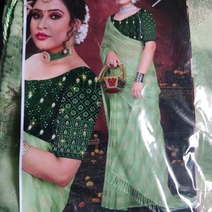 Green Saree