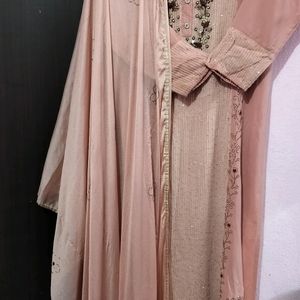 Peach Kurti Set