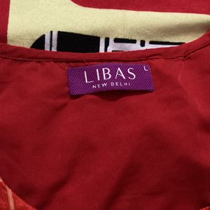 Red Libas Frok Style Kurta