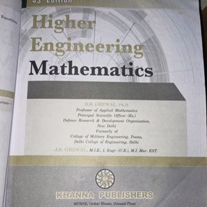 BS GREWAL HIGHER ENGINEERING MATHEMATICS