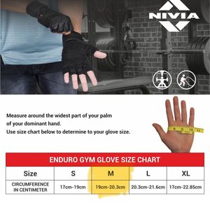 Nivia Enduro Gym Gloves with Wrist Support