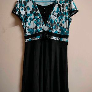 XXL CUTE BLUE-BLACK DRESS