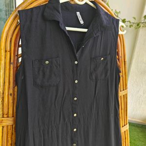 Long Black Kurta