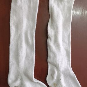 Beautiful White Western Socks.