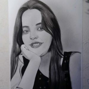 Portrait Draw For Sketch 💕😍✨️🎨