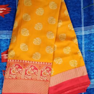 Peacock Printed Saree New