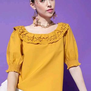 Beautiful Mustard Yellow Color Top