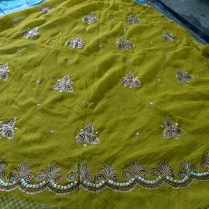 Unstitched Lehenga Choli And Duptta Fabric