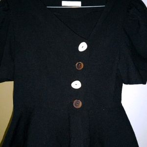 Black Korean Top For Women