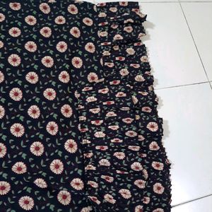 Women Black Flower Dress