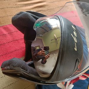 Big Size Helmet With Front Glass And Sunglasses