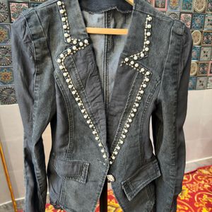 Pearl Rhinestone Details Jacket ❤️‍🔥