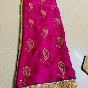 partyware worked saree with blouse