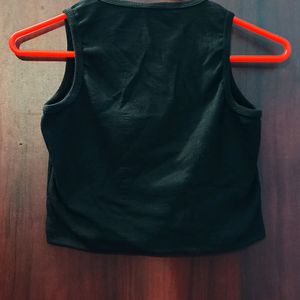 Meesho Black Crop Top