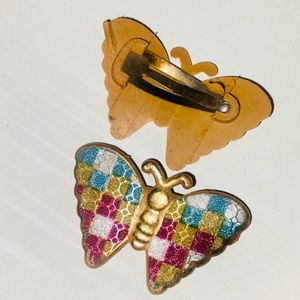 Pretty Girl Butterfly Hair Clips