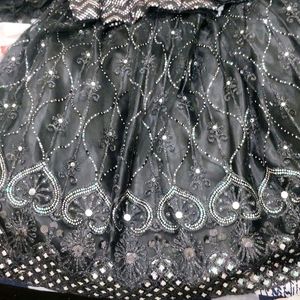 Fixed Price 🖤🖤 Black Stylish Heavy Lehnga