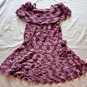 Beautiful 😍 Korean Crochet Short Dress 👗