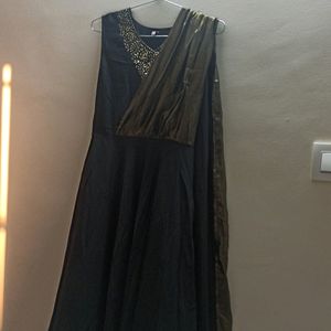 Maxi Dress For Party Wear Black