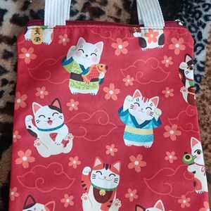 Lucky Neko (Cat) Mini Tote Bag