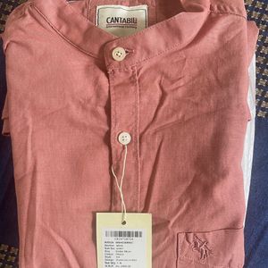 New Cantabil Peach Color Shirt