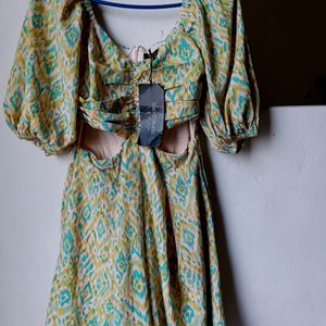 Women Printed A Line Dress