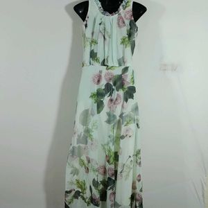 Light Patsel Green Printed Dress For Women's