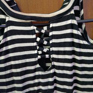 Zebra Off shoulder Dress