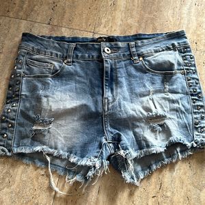 Denim shorts