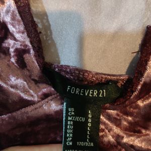 FOREVWR 21 velvet top