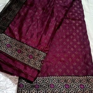 Art silk Saree With Blouse Piece