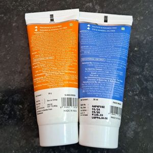 The Derma Co Sunscreen And Face Wash Set