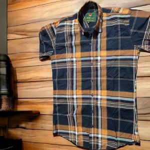 BROWN CHECK SHIRT FOR MEN