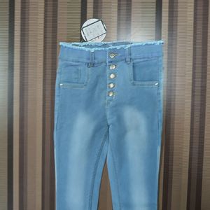 W-14 Size-28 Slim Fit Women Denim Jeans