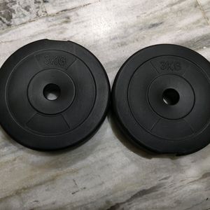 3kg*2 Rubber Weight Plates For Dumbells