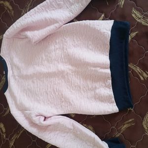 Baby Pink Woolen Sweater