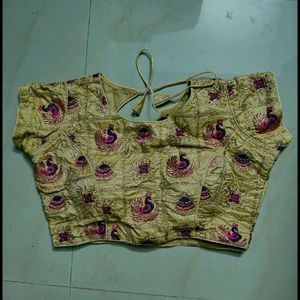 Gold Pink Padded Blouse