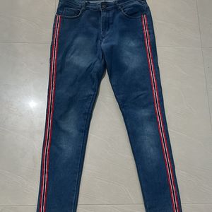 Denim Striped Jeans