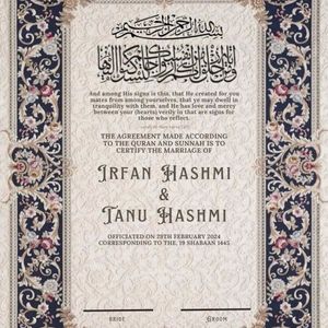 Nikah Naama (Marriage Certificate)